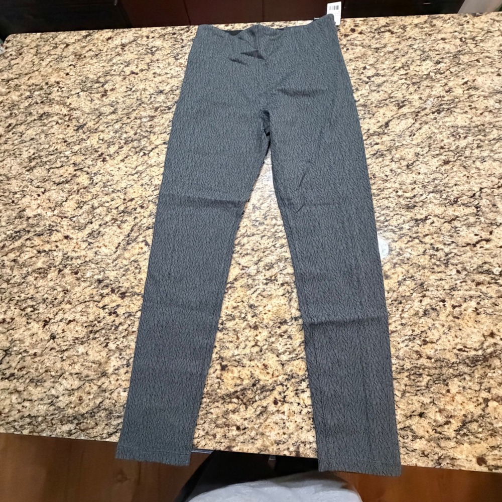 NEW Liverpool Jeans Womens Leggings Dk Spruce Textured Pull On Pants 8 ws
